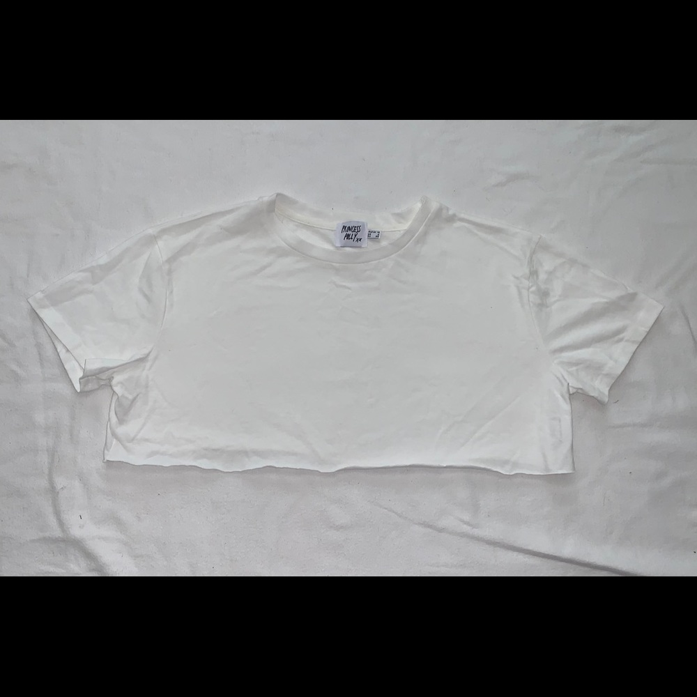 Princess Polly white crop top